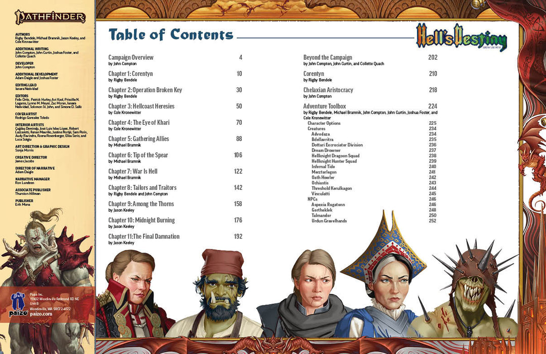 Pathfinder RPG: 2nd Edition - Hellfire Crisis - Hell's Destiny Adventure Path (EN)