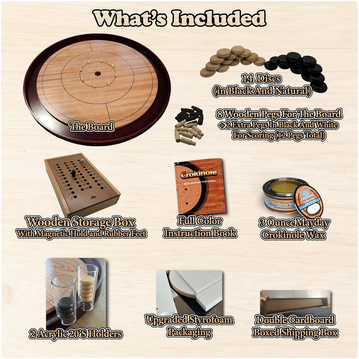 Crokinole: Elite Edition - Mahogany Board