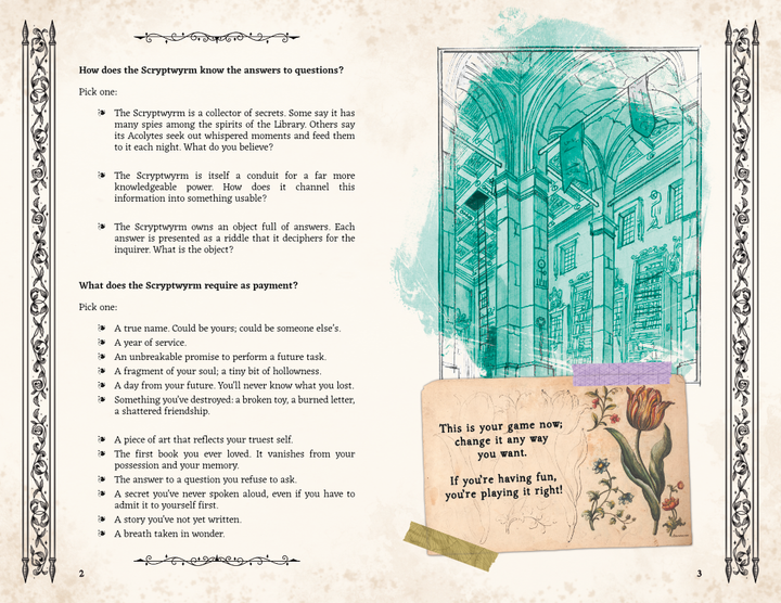 Solo Journaling RPG: Song of the Scryptworm (EN)