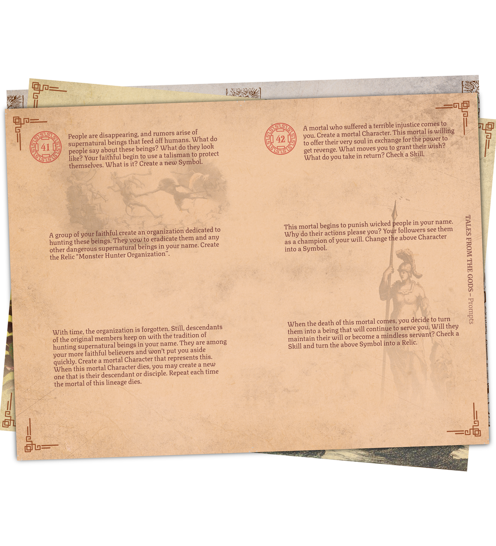 Solo Journaling RPG: Tales from the Gods (EN)