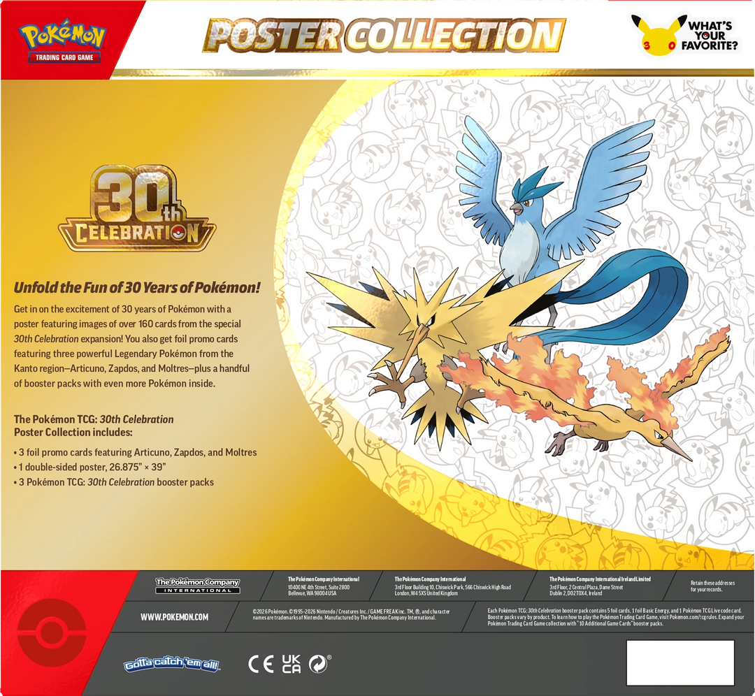 Pokémon TCG: 30th Celebration - Poster Collection (EN)