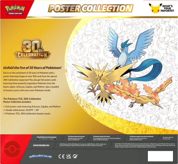 Pokémon TCG: 30th Celebration - Poster Collection (EN)