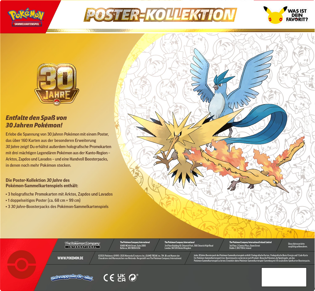 Pokémon TCG: 30 Jahre - Poster Collection (DE)