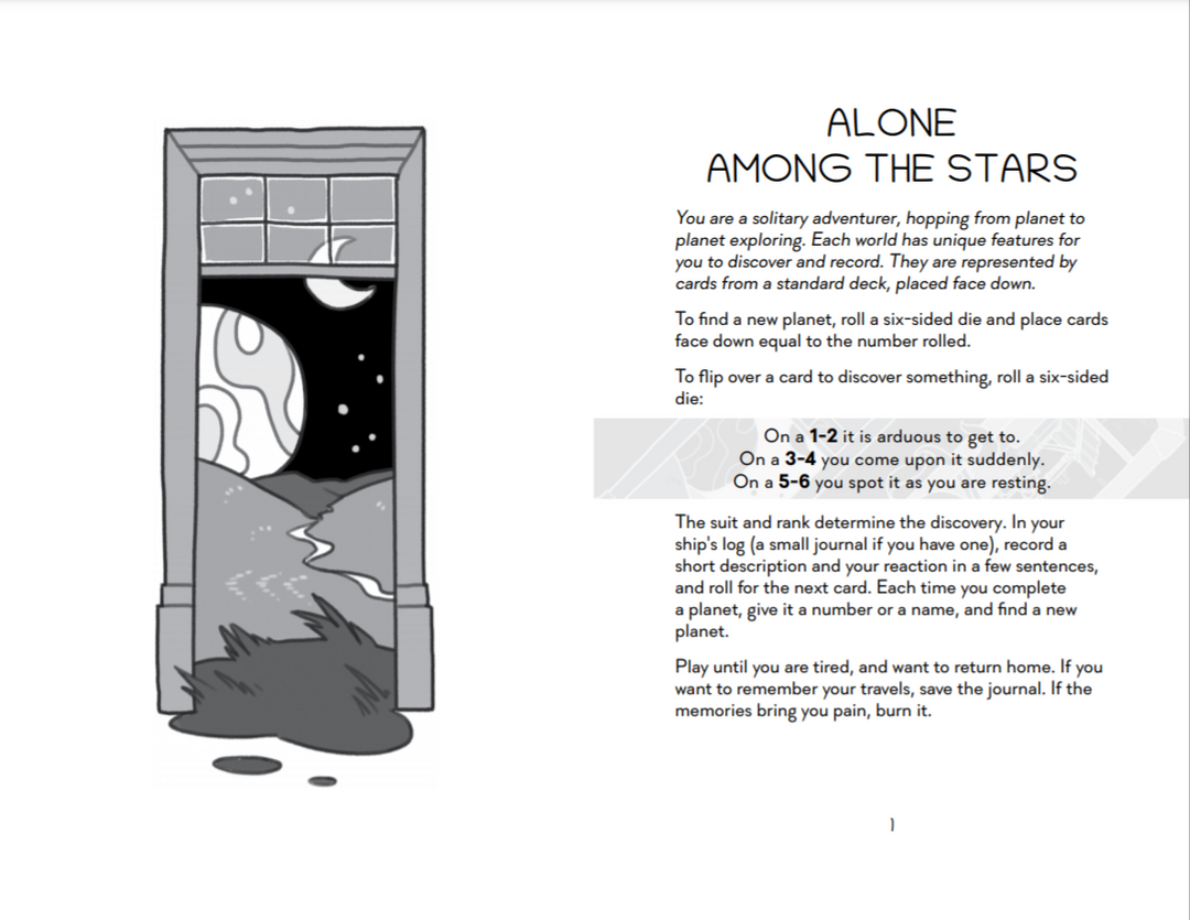 Solo Journaling RPG: Alone on a Journey (EN)