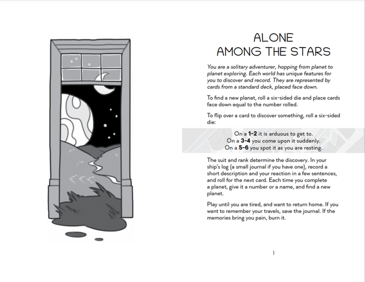 Solo Journaling RPG: Alone on a Journey (EN)