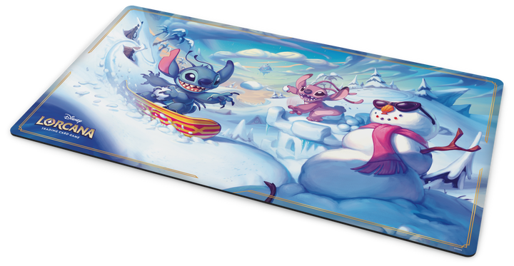 Playmat: Disney Lorcana - Hyperia City - Stitch Snowboarding