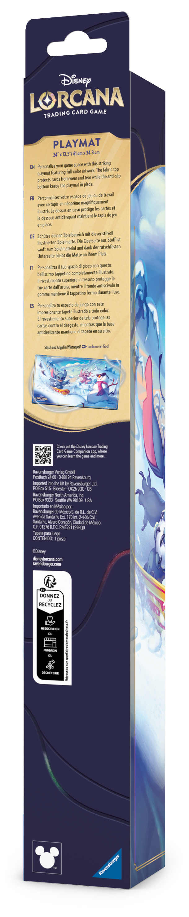 Playmat: Disney Lorcana - Hyperia City - Stitch Snowboarding