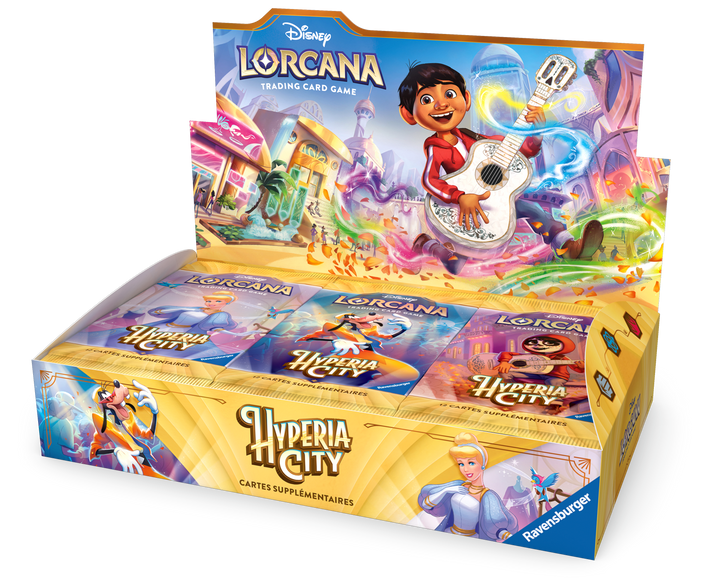 Disney Lorcana: Hyperia City - Booster Display (24 Boosters) (FR)
