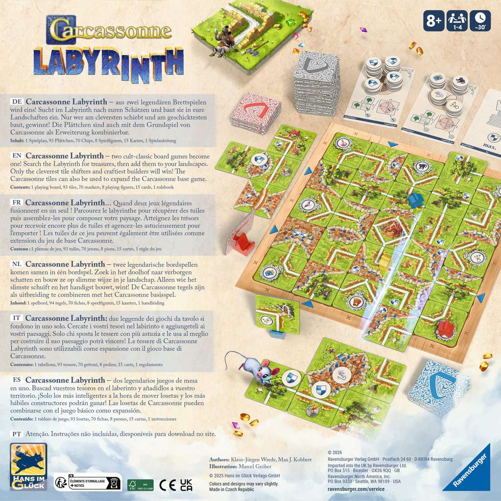 Carcassonne Labyrinth (DE/EN/FR/IT)