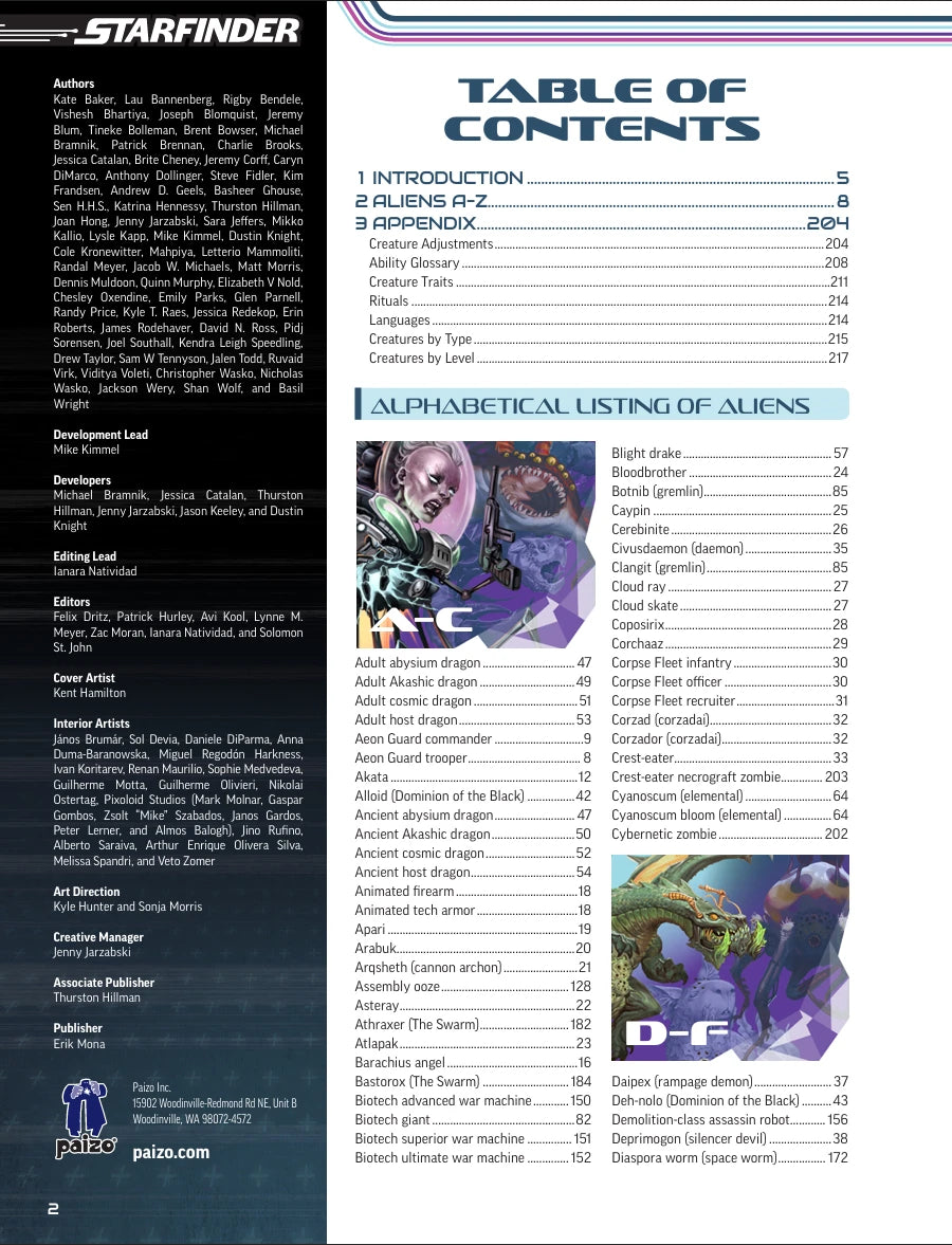 Starfinder RPG: 2nd Edition - Sketch Cover - Alien Core (EN)