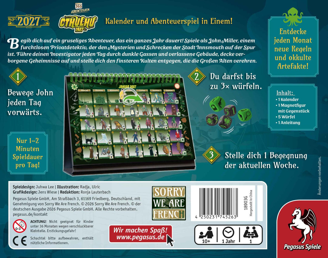 365 Abenteuer: Cthulhu 1927 (DE)