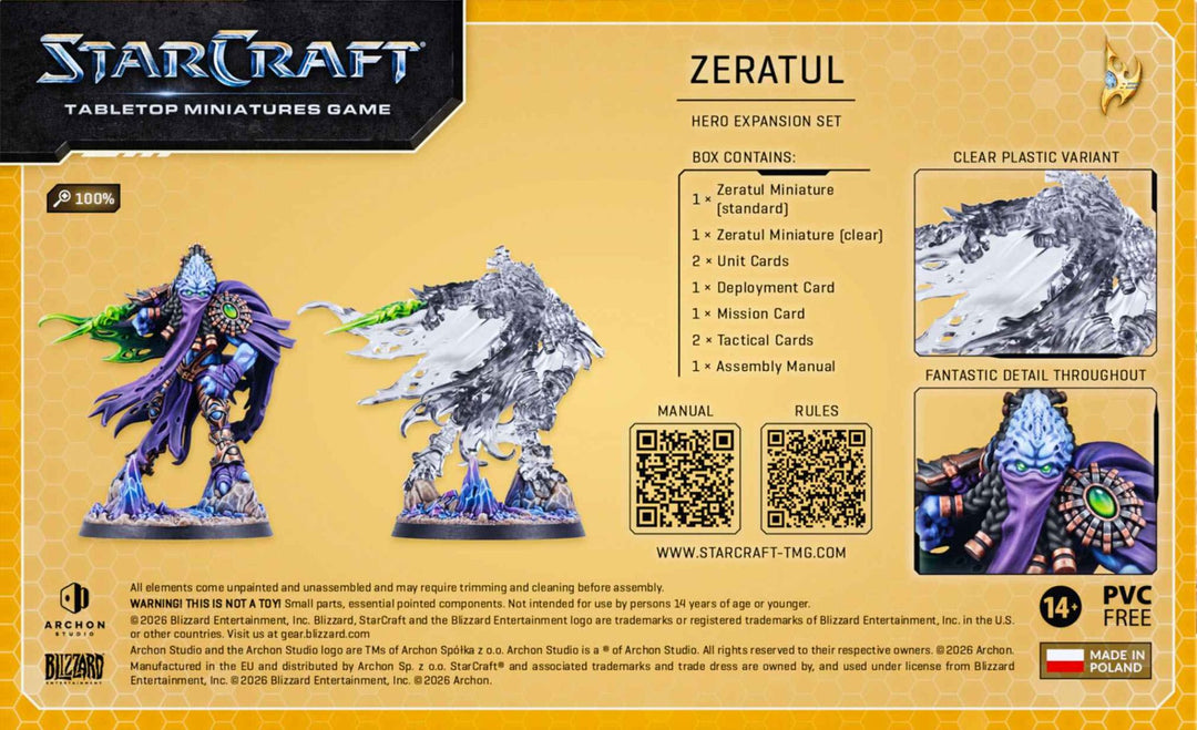 Starcraft: Miniatures Game - Zeratul - Protoss - Hero Expansion Set (EN)