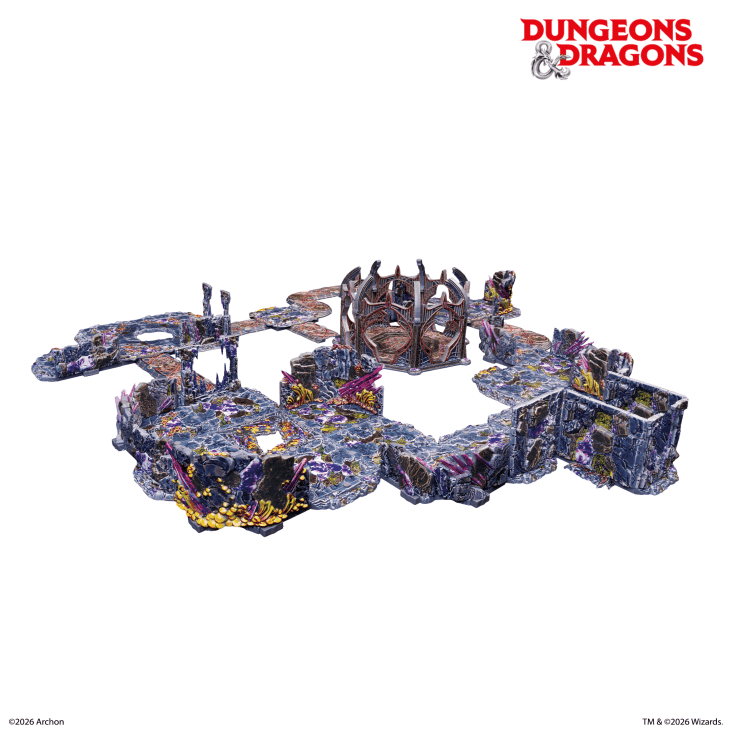 Terrain: Dungeons & Dragons - Underdark Pre-painted - Terrain Set (EN)