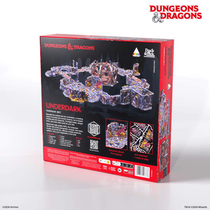 Terrain: Dungeons & Dragons - Underdark Pre-painted - Terrain Set (EN)
