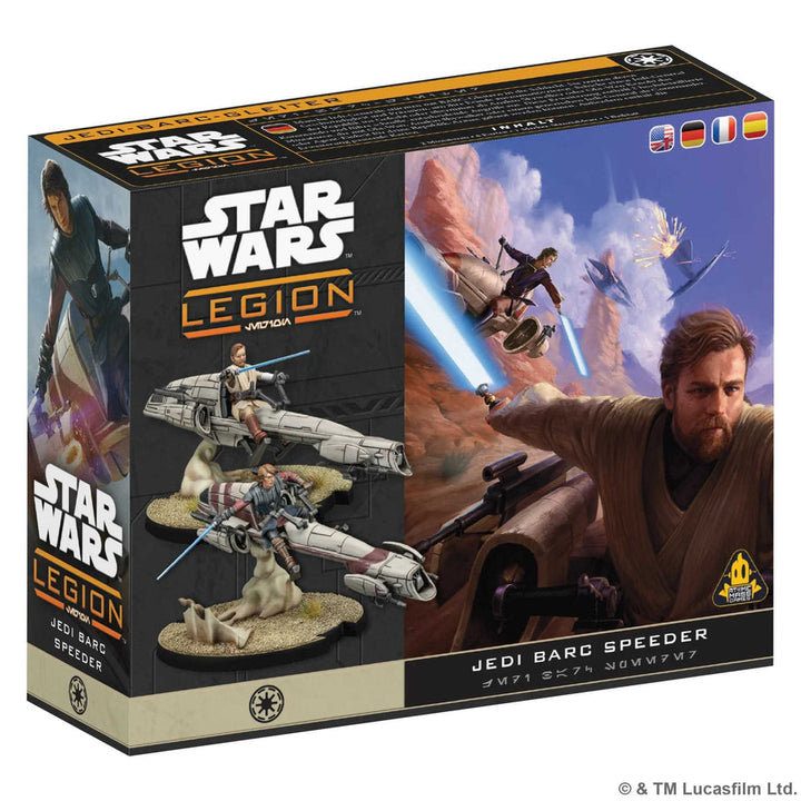 Star Wars: Legion - Jedi General on BARC Speeder (EN/DE/FR/ES)