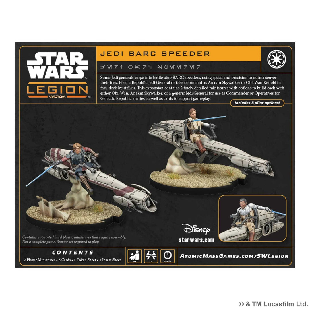 Star Wars: Legion - Jedi General on BARC Speeder (EN/DE/FR/ES)