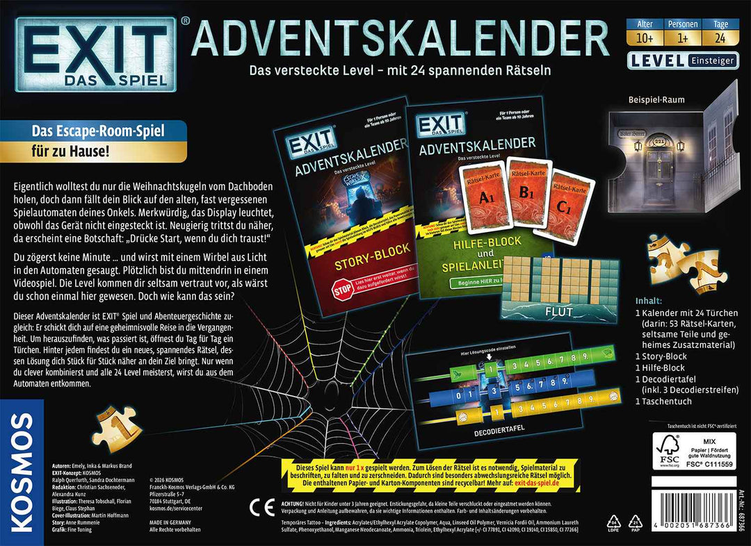 Advent Calendar: Exit - Das Spiel - Adventskalender 2026 (DE)