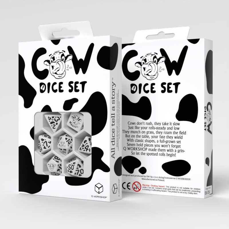 Dice Set: Cow Dice Set - MOOzilla