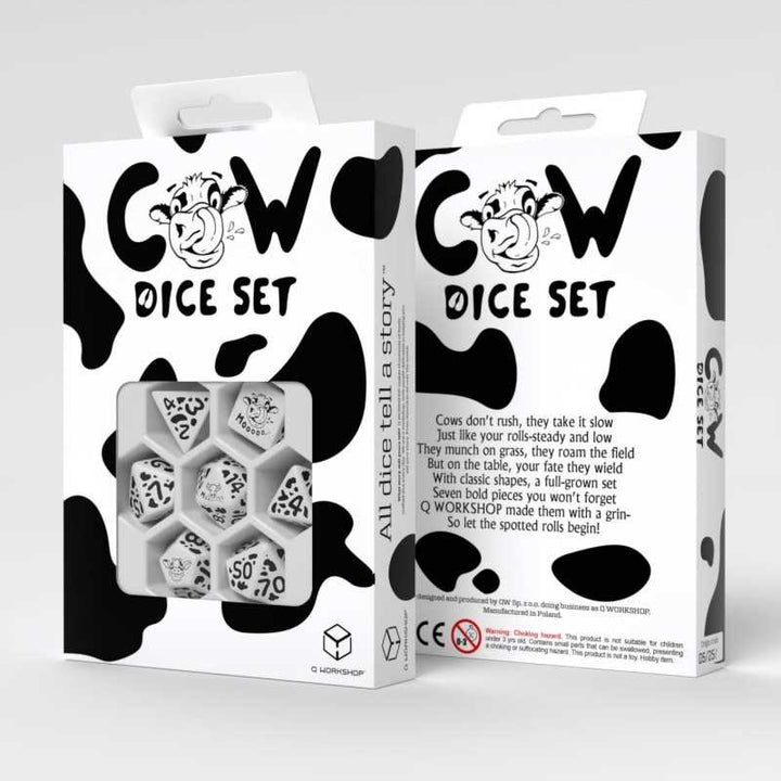 Dice Set: Cow Dice Set - MOOzilla