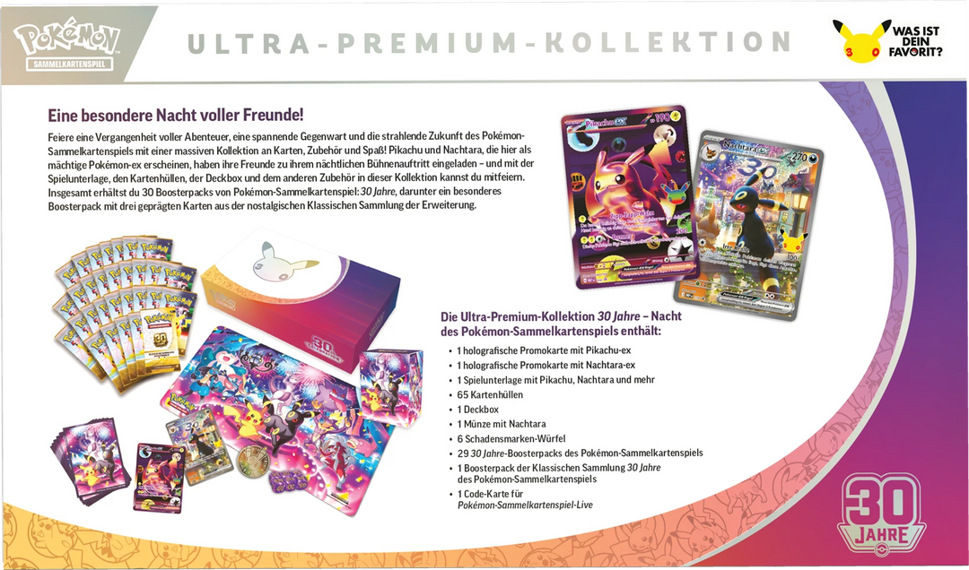 Pokémon TCG: 30 Jahre - Ultra Premium Collection - Nacht (DE)