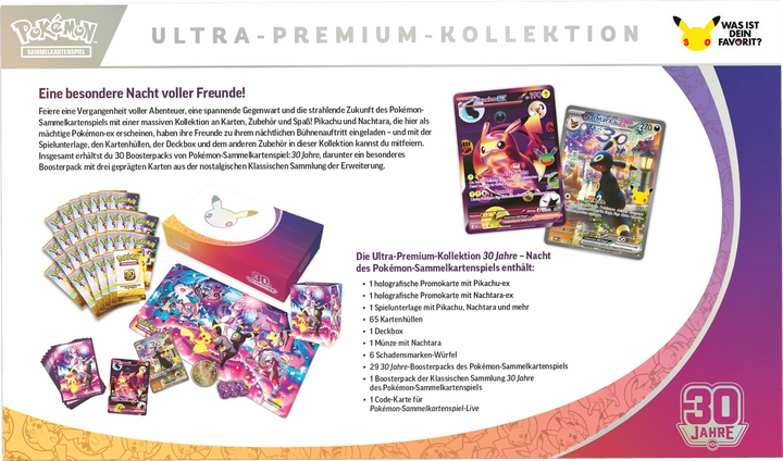 Pokémon TCG: 30 Jahre - Ultra Premium Collection - Nacht (DE)