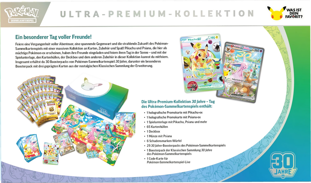 Pokémon TCG: 30 Jahre - Ultra Premium Collection - Tag (DE)