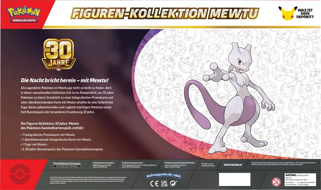 Pokémon TCG: 30 Jahre - Figure Collection - Mewtu (DE)