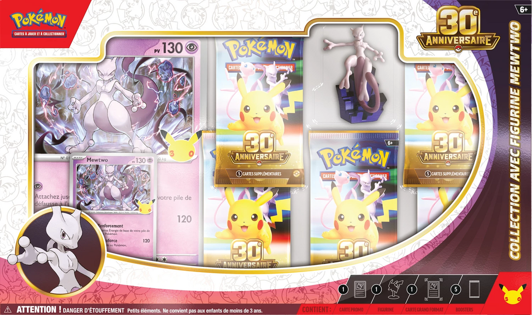Pokémon TCG: 30e Anniversaire - Figure Collection - Mewtwo (FR)