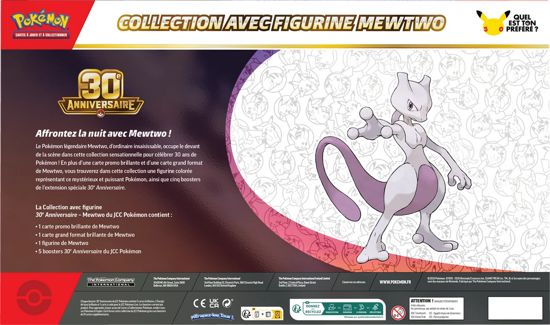 Pokémon TCG: 30e Anniversaire - Figure Collection - Mewtwo (FR)