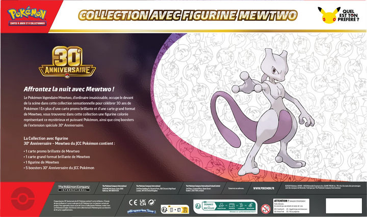 Pokémon TCG: 30e Anniversaire - Figure Collection - Mewtwo (FR)