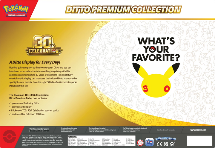 Pokémon TCG: 30th Celebration - Ditto Premium Collection (EN)