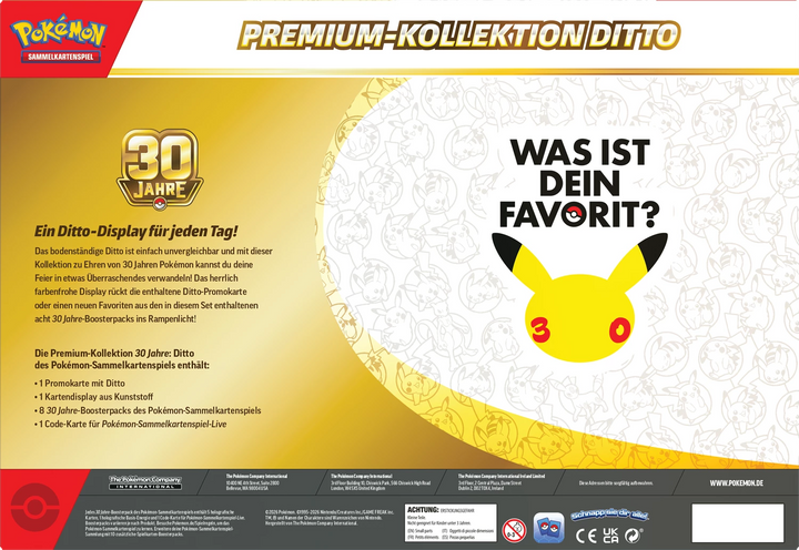 Pokémon TCG: 30 Jahre - Ditto Premium Collection (DE)