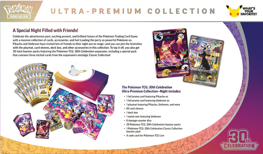 Pokémon TCG: 30th Celebration - Ultra Premium Collection - Night (EN)