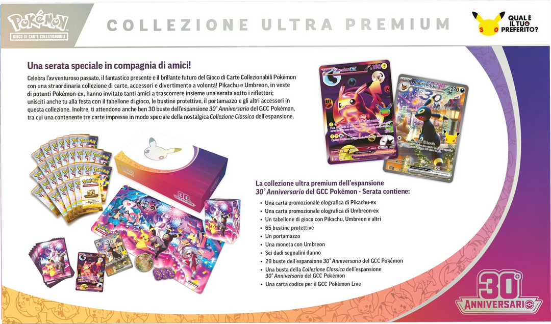 Pokémon TCG: 30 Anniversari - Ultra Premium Collection - Notte (IT)