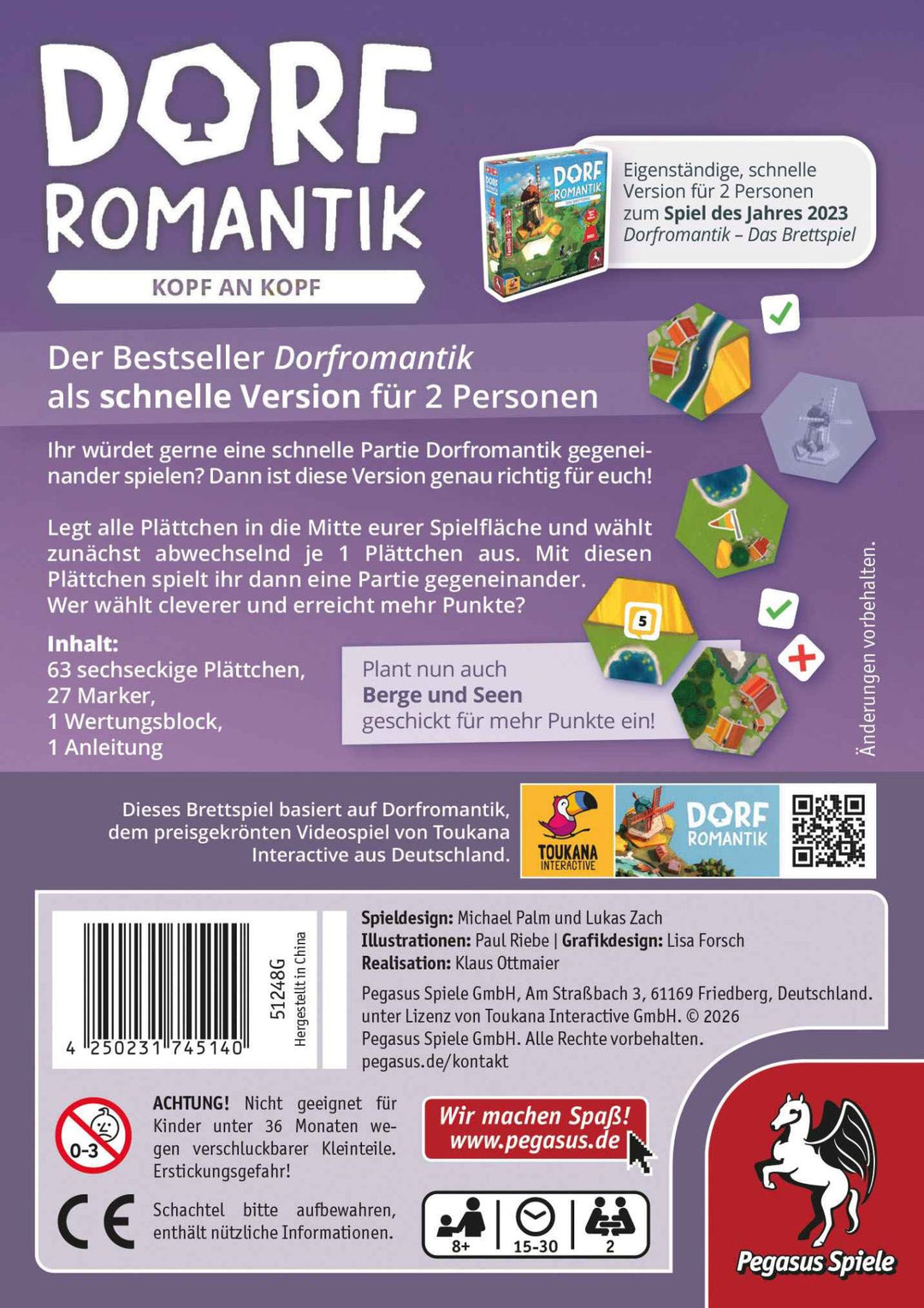 Dorfromantik: Kopf an Kopf (DE)