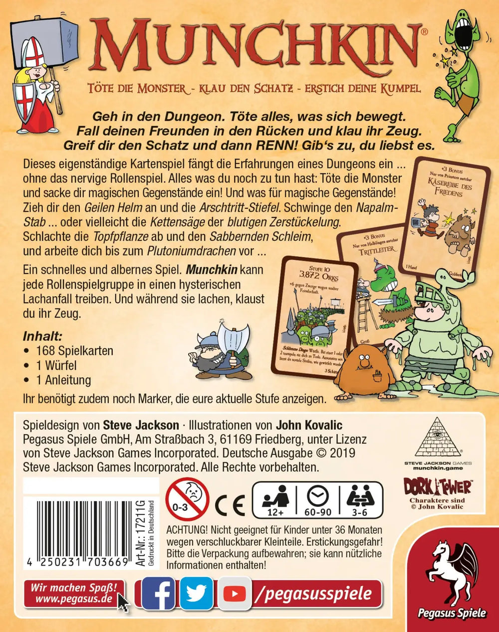 Munchkin (DE) - Pegasus Spiele - Board Games