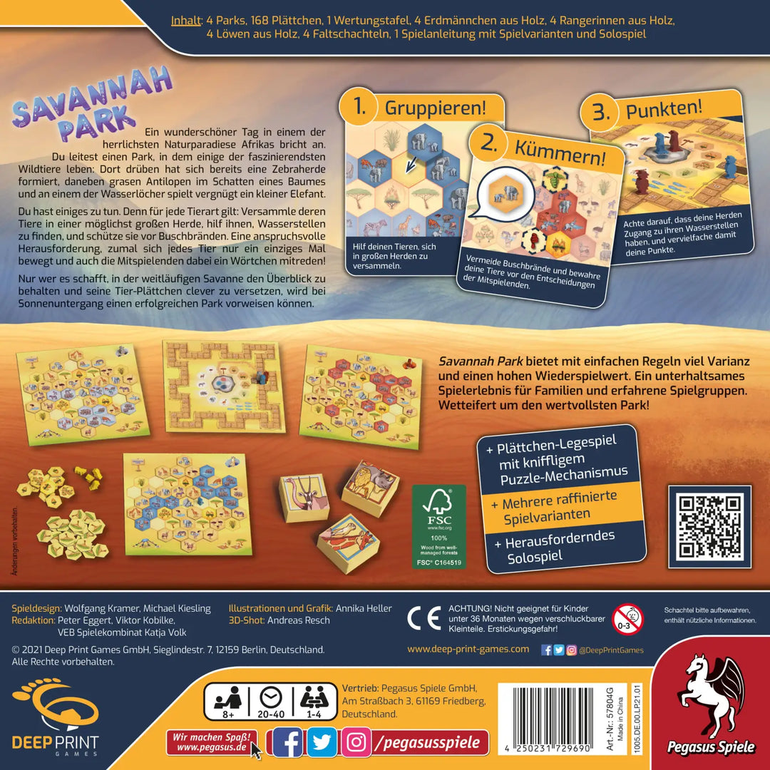 Savannah Park (DE) - Deep Print Games - Board Games