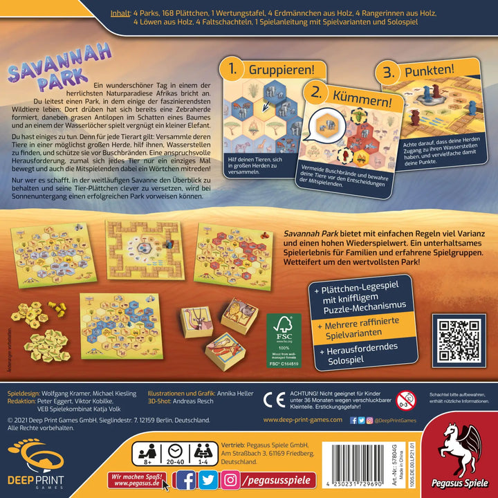 Savannah Park (DE) - Deep Print Games - Board Games