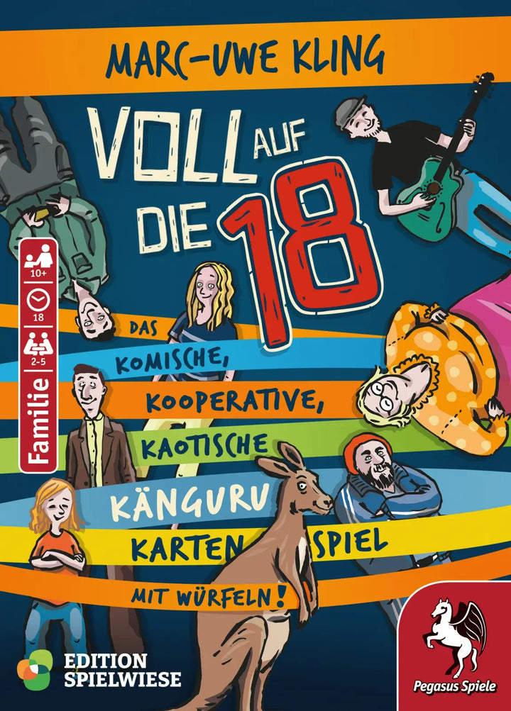 Voll auf die 18: Das Känguru-Kartenspiel (DE) - Pegasus Spiele - Board Games
