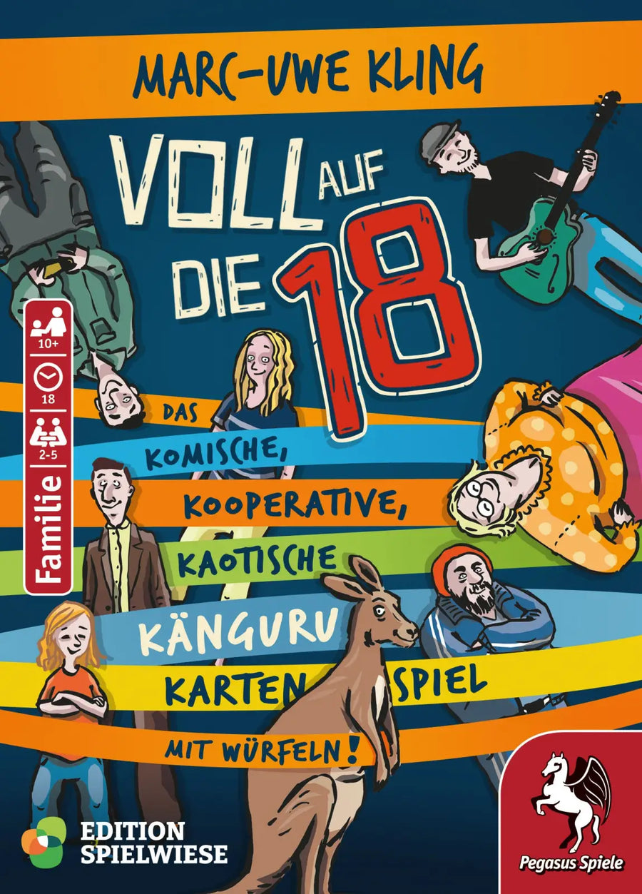 Voll auf die 18: Das Känguru-Kartenspiel (DE) - Pegasus Spiele - Board Games