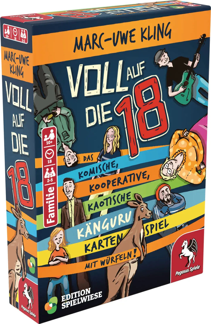 Voll auf die 18: Das Känguru-Kartenspiel (DE) - Pegasus Spiele - Board Games