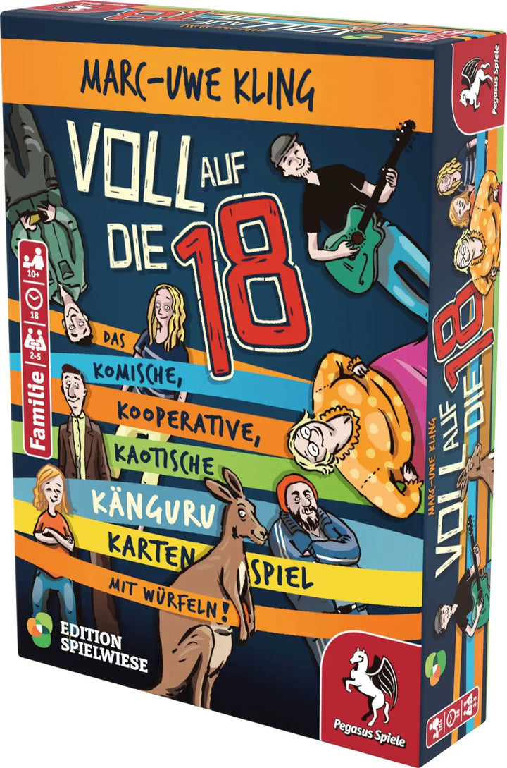 Voll auf die 18: Das Känguru-Kartenspiel (DE) - Pegasus Spiele - Board Games