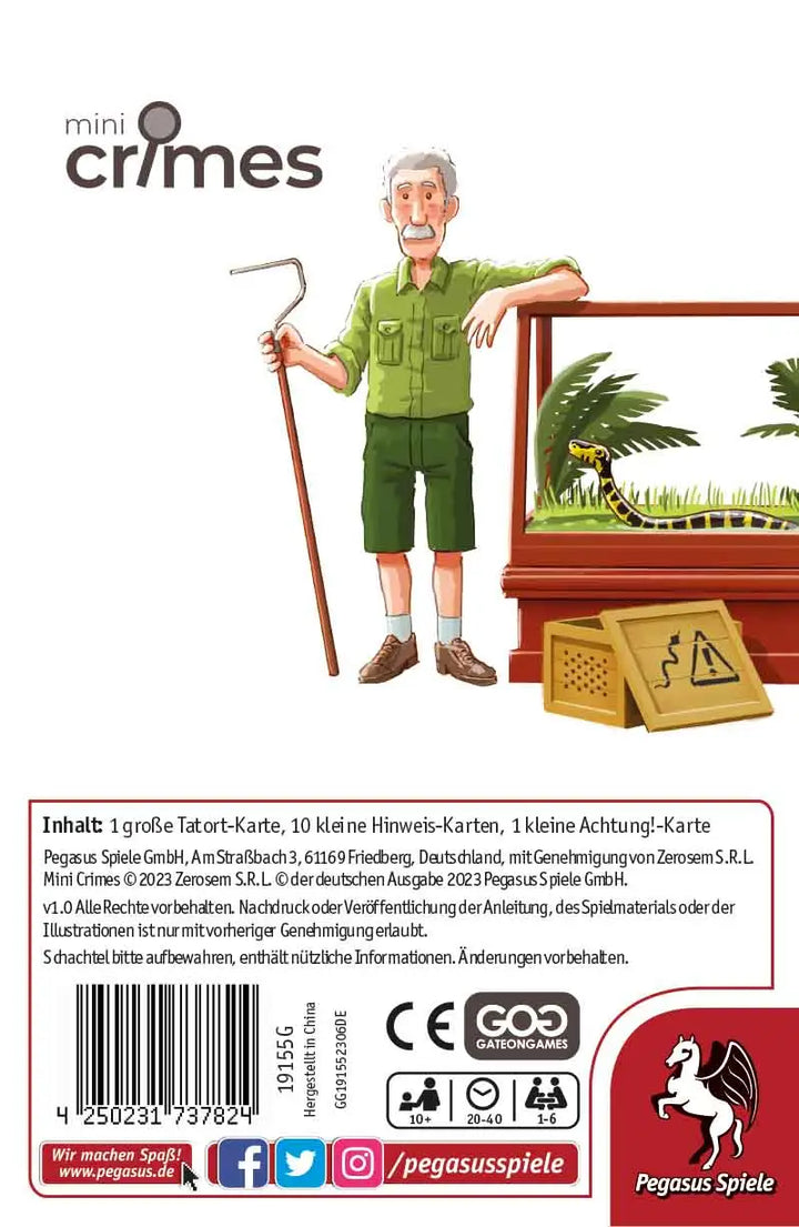 MiniCrimes: Kaltblütig ermordet (DE) - Pegasus Spiele - Board Games