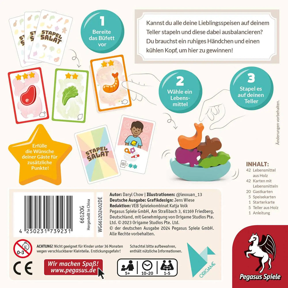 Stapelsalat (DE) - Pegasus Spiele - Board Games