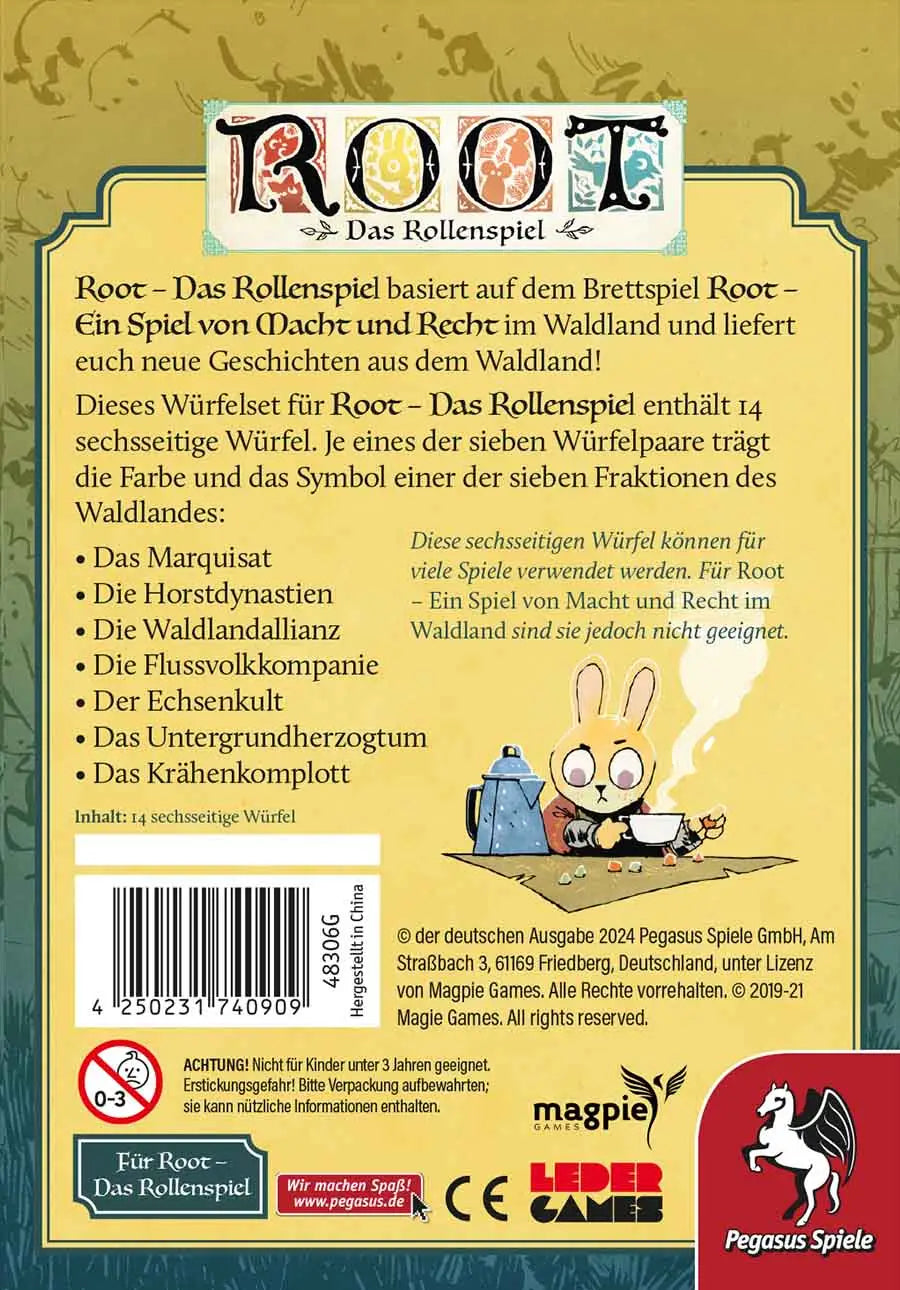 Root RPG: Würfelset - Pegasus Spiele - Accessories