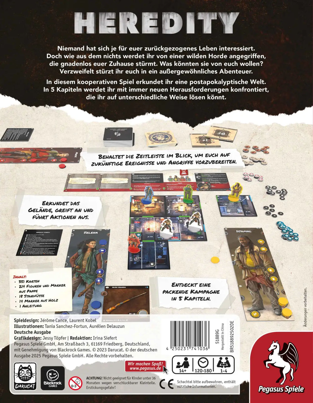 Heredity – Die Geschichte von Swan (DE) - Pegasus Spiele - Board Games