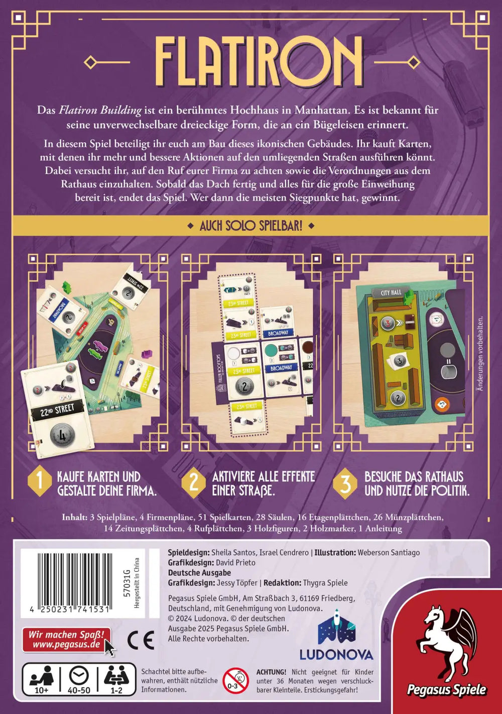 Flatiron (DE) - Pegasus Spiele - Board Games