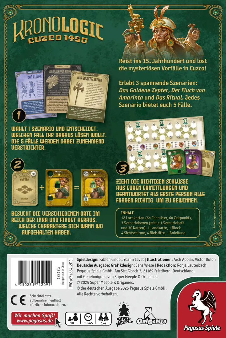 Kronologic: Cuzco 1450 (DE) - Pegasus Spiele - Board Games