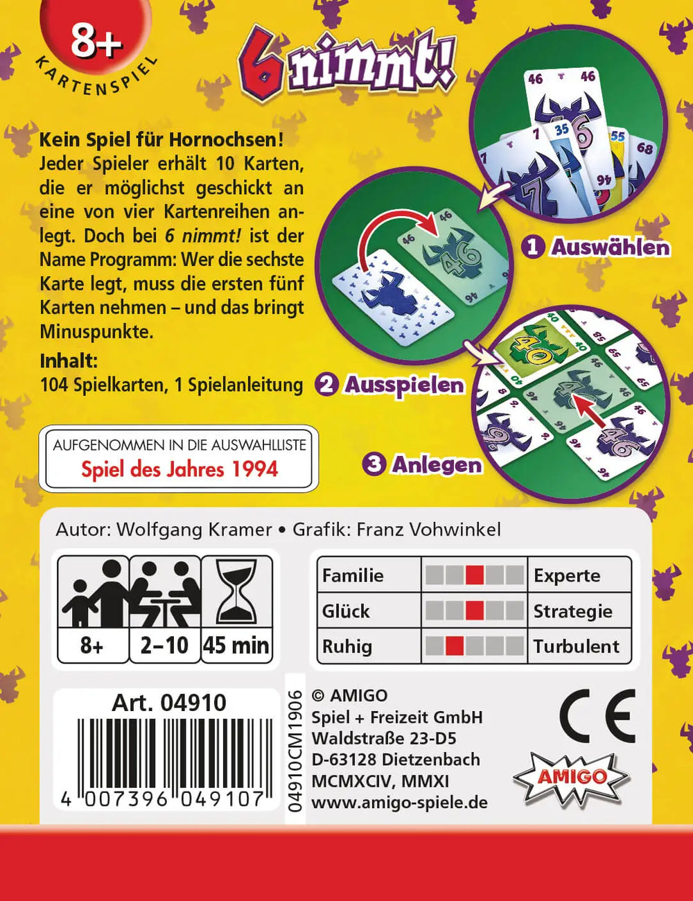 6 nimmt! (DE/IT/FR) - AMIGO - Board Games