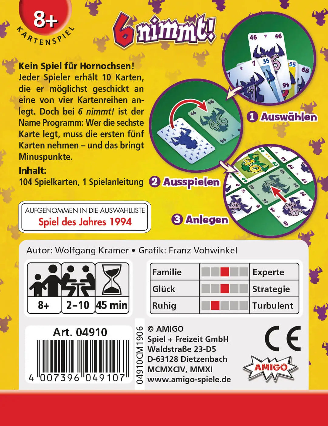 6 nimmt! (DE/IT/FR) - AMIGO - Board Games